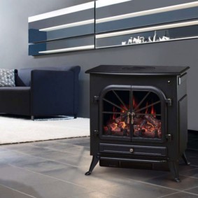 τζάκι στο εσωτερικό του διαμερίσματος επιλογές φωτογραφιών