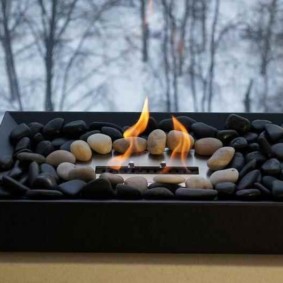 τζάκι στο εσωτερικό του διαμερίσματος τύπους φωτογραφιών