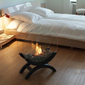 τζάκι στο εσωτερικό του διαμερίσματος προβολή φωτογραφιών