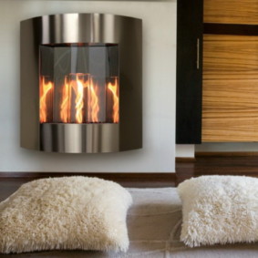 τζάκι στο εσωτερικό των τύπων ιδεών διαμέρισμα