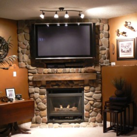 τζάκι στο εσωτερικό του διαμερίσματος φωτογραφία αναθεώρηση