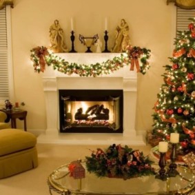 τζάκι στο εσωτερικό του διαμερίσματος φωτογραφία διαμερίσματος