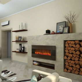 τζάκι στο εσωτερικό του διαμερίσματος σχόλια φωτογραφιών