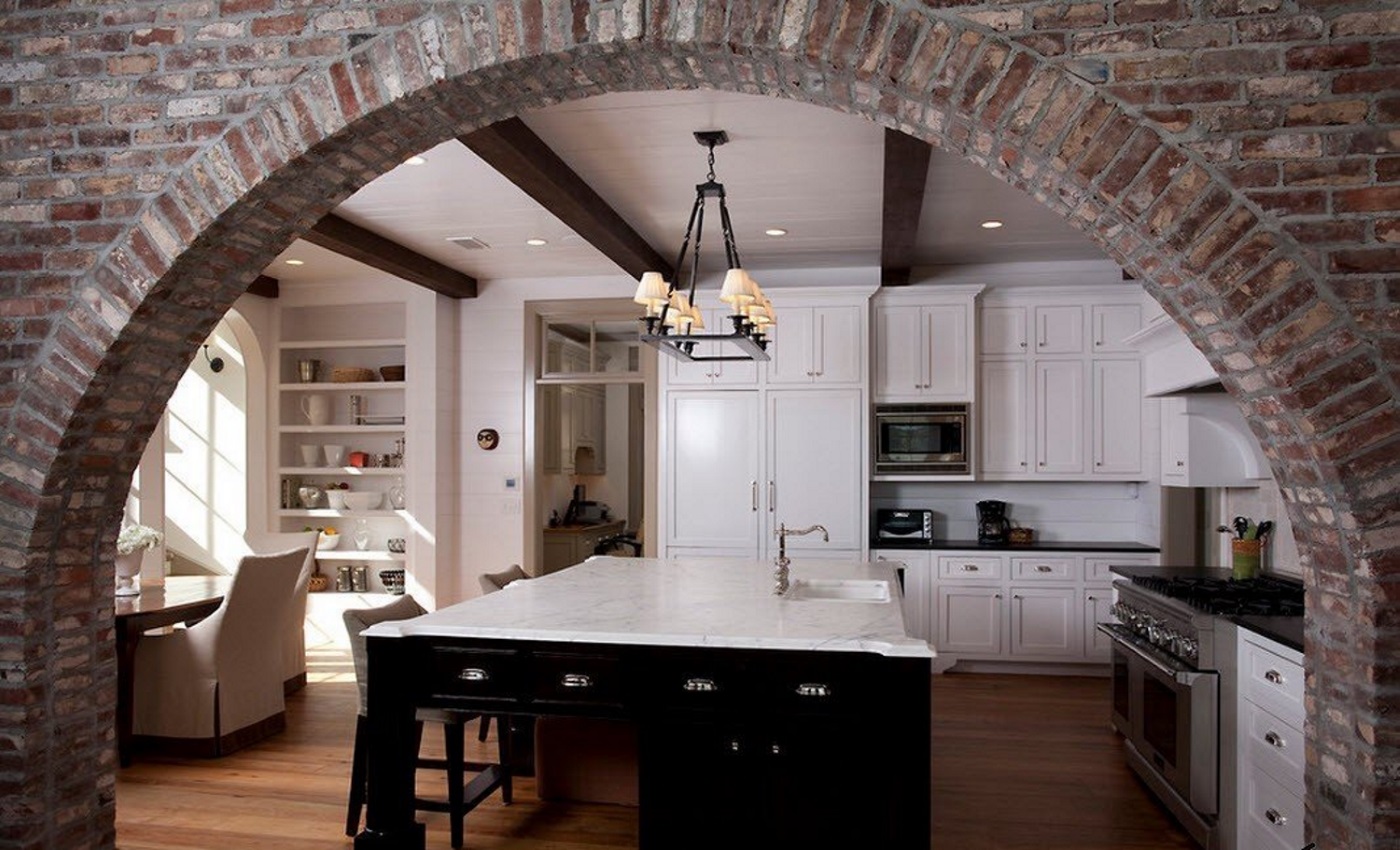 brick arch in the interior