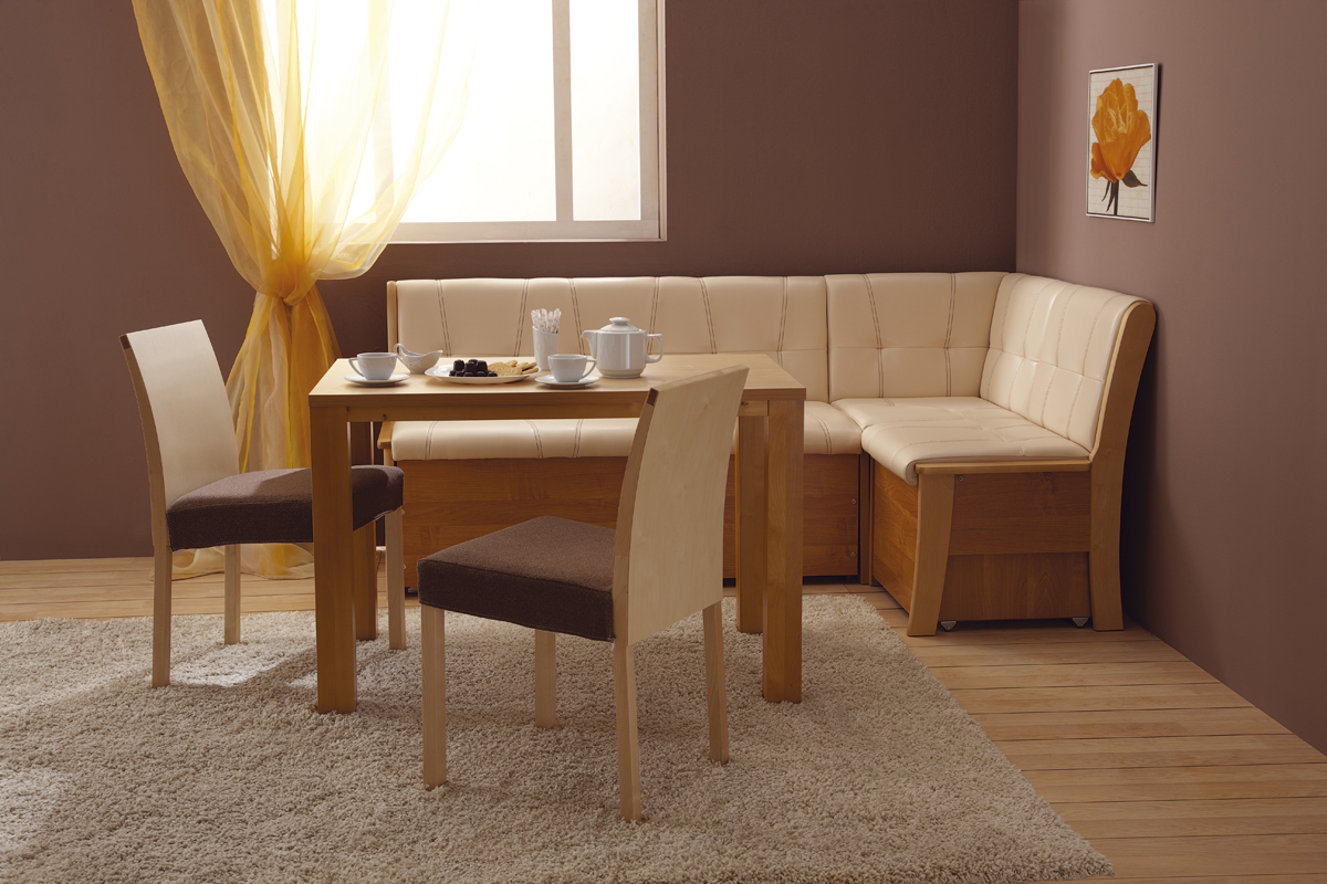 sofá de couro para a cozinha