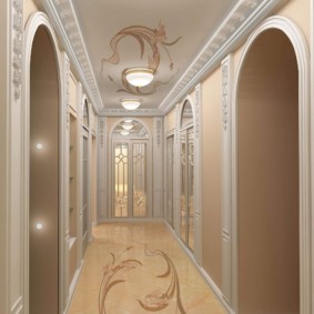 stucco molding in the apartment photo decor