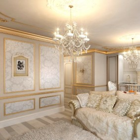 stucco molding in the apartment design ideas