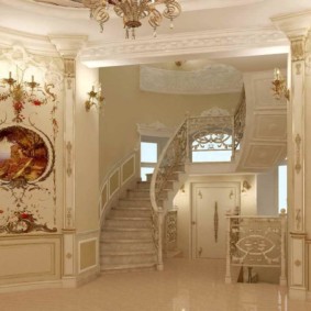 stucco molding in the apartment design ideas