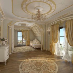 stucco molding in the apartment