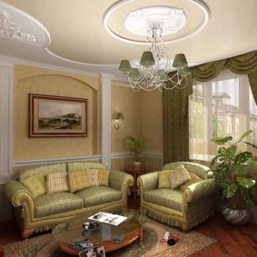 stucco molding in the apartment photo views