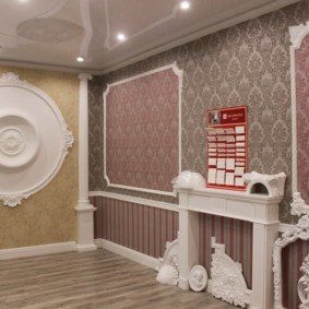 stucco molding in the apartment types of design