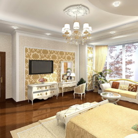 stucco molding in an apartment design photo