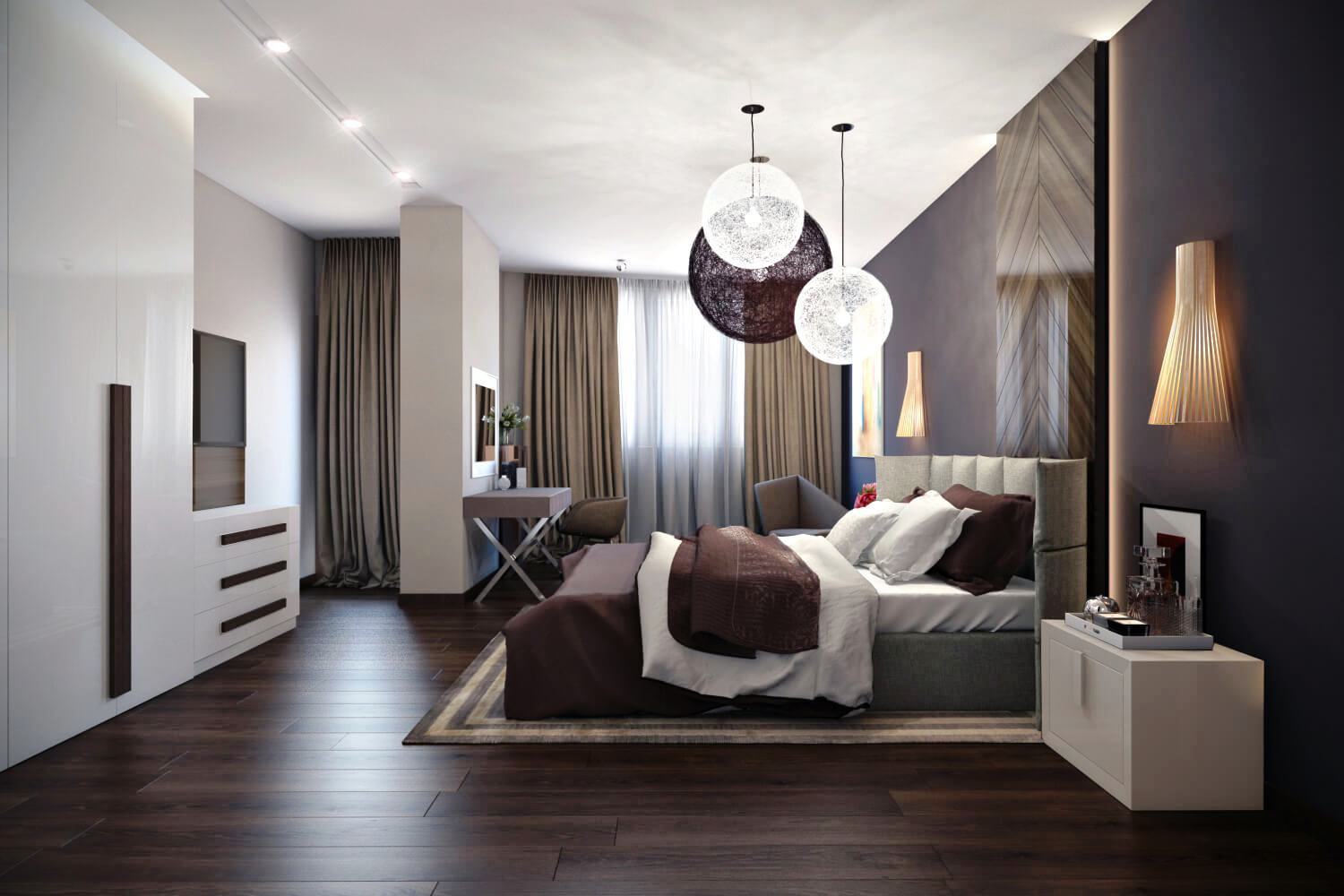 đèn chùm trang trí phòng ngủ