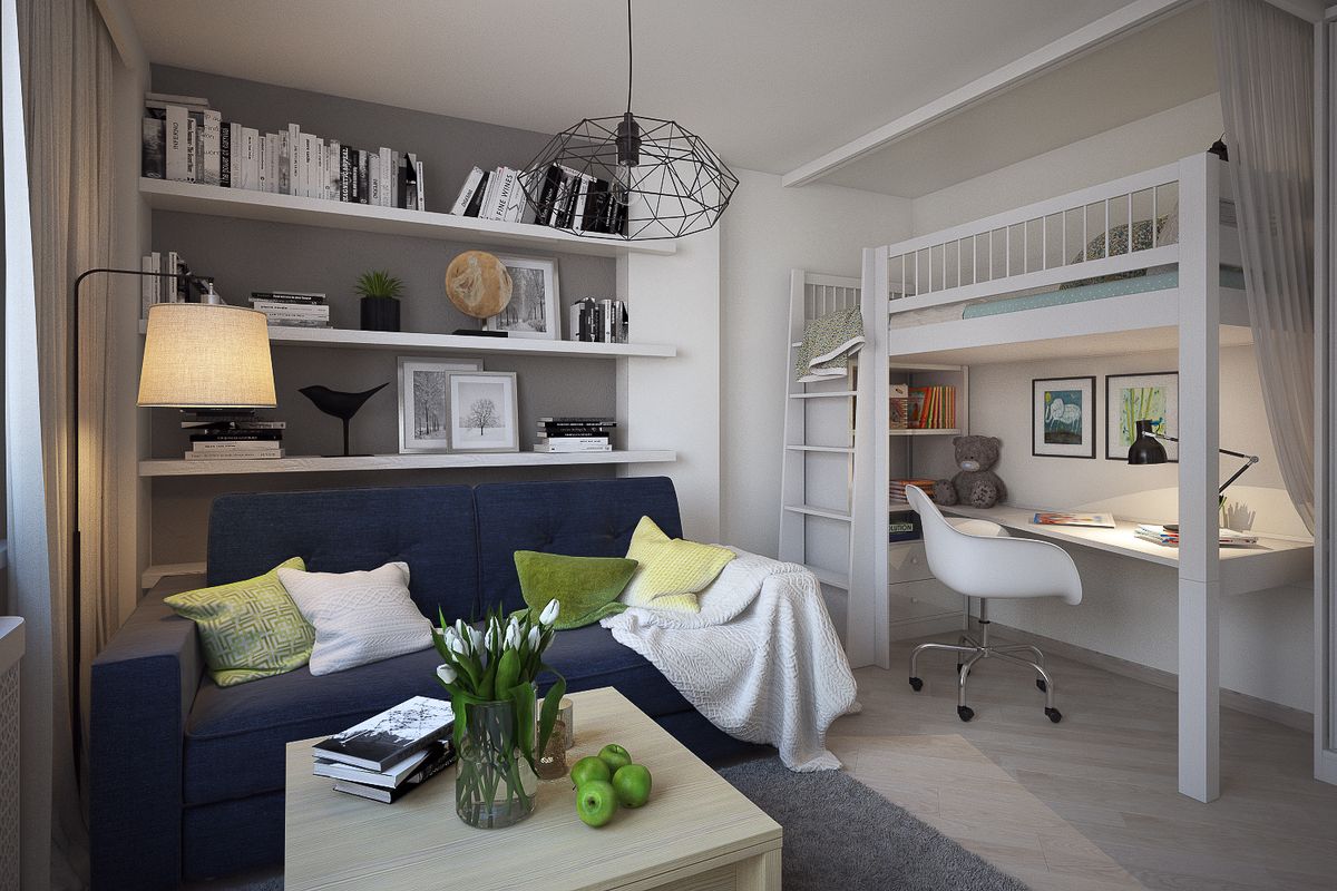 เฟอร์นิเจอร์ในห้องเล็ก ๆ