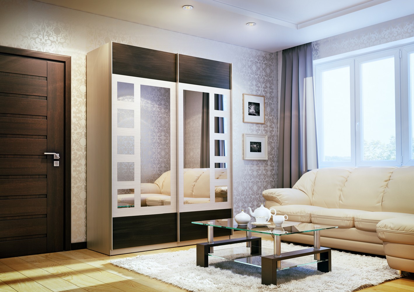 small wardrobe in the living room