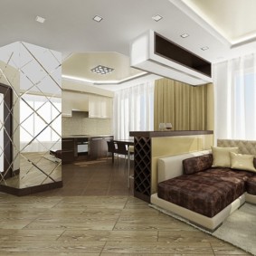 aménagement d'un appartement 3 pièces Brezhnevka design d'idées