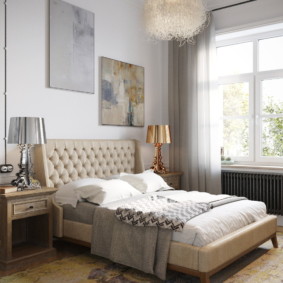 susun atur ruang dalaman tiga bilik apartmen