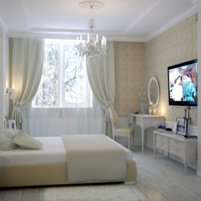 susun atur tiga bilik apartmen