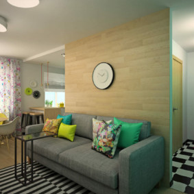 susun atur jenis apartmen dua bilik tidur reka bentuk