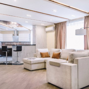 susun atur reka bentuk idea apartmen tiga bilik