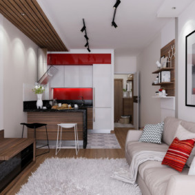 aménagement d'un studio d'une superficie de 24 m² idées déco