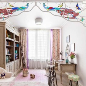 vue de la chambre d'une adolescente