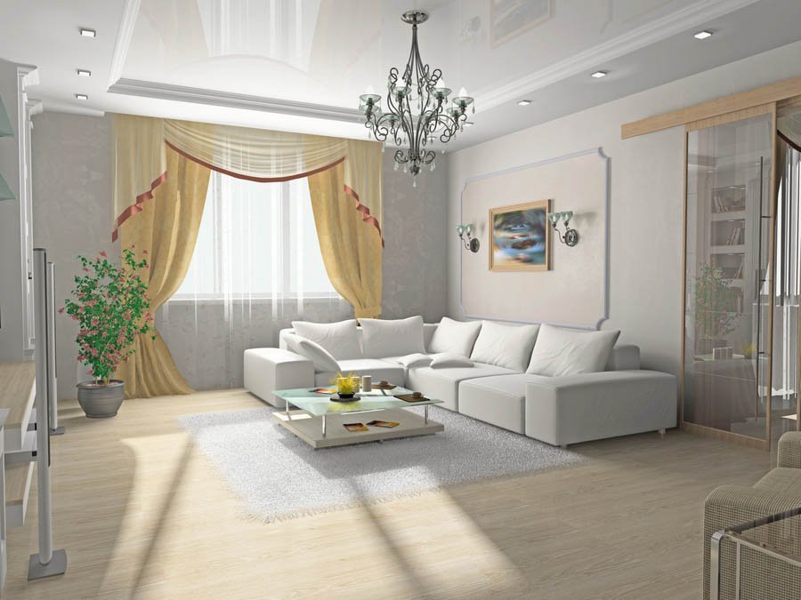 tavan fals în sufragerie