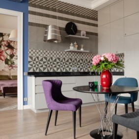 photo de décor de projet d'appartement de trois pièces