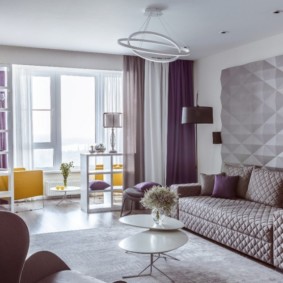 idées de décoration de projet d'appartement de trois pièces