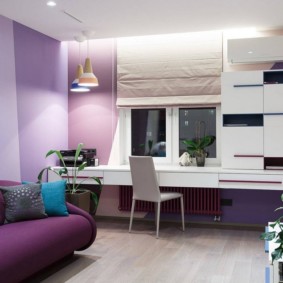 idées de décoration de projet d'appartement de trois pièces