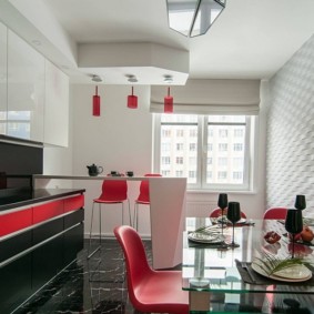 conception de photo de projet d'appartement de trois pièces