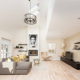 vue du projet d'un appartement de trois pièces