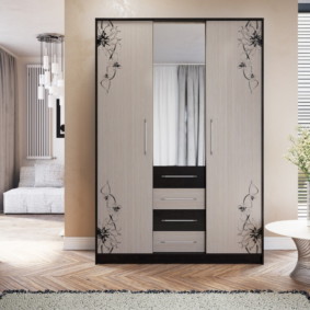 wardrobe in the living room photo decor