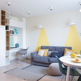 wardrobe in the living room photo design