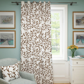 ผ้าม่านในการออกแบบตกแต่ง cringles