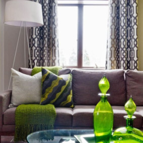 ผ้าม่านบนตาไก่ออกแบบตกแต่งภายใน