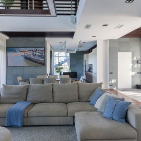 Habitación moderna de estilo minimalista