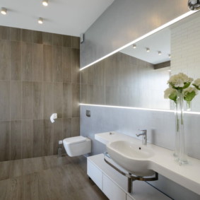 minimalismo moderno en el baño