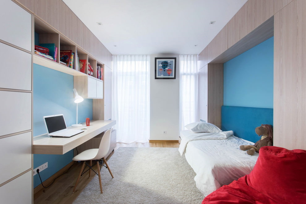 tonos azules en minimalismo