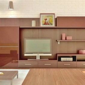 mur pour la télévision dans le salon idées de décoration