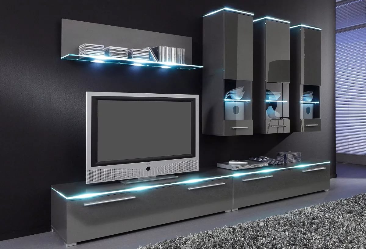 mur pour un téléviseur dans le salon idées photo