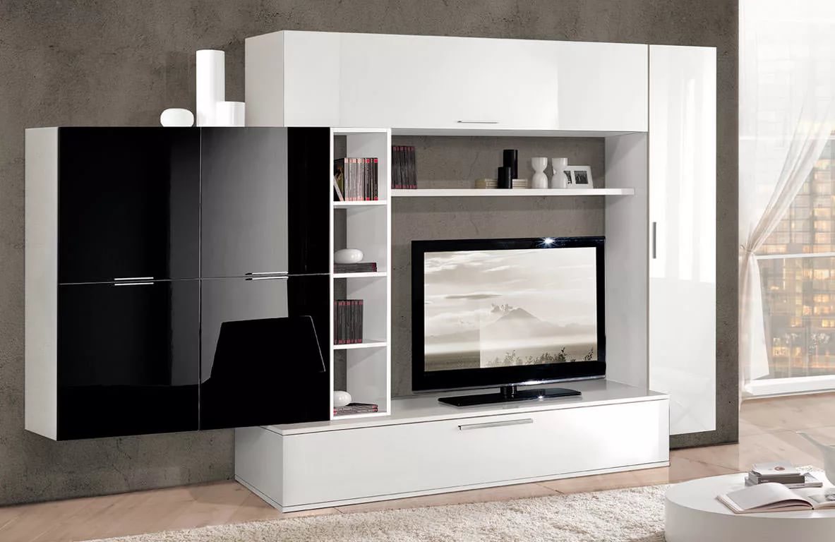 Mur TV dans les idées de salon