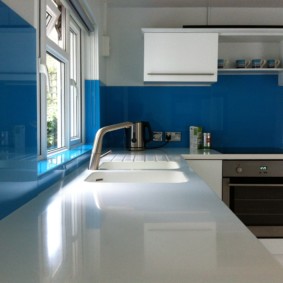 table en pierre artificielle dans les idées de cuisine idées