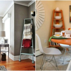 decoração de cantos no interior de um apartamento