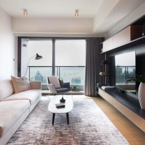 salon étroit dans un appartement idées photo