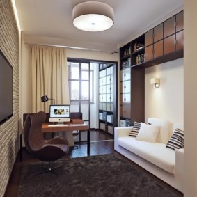 salon étroit dans des idées de décoration d'appartement