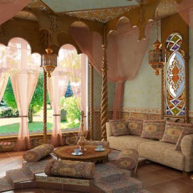 salle intérieure de style oriental