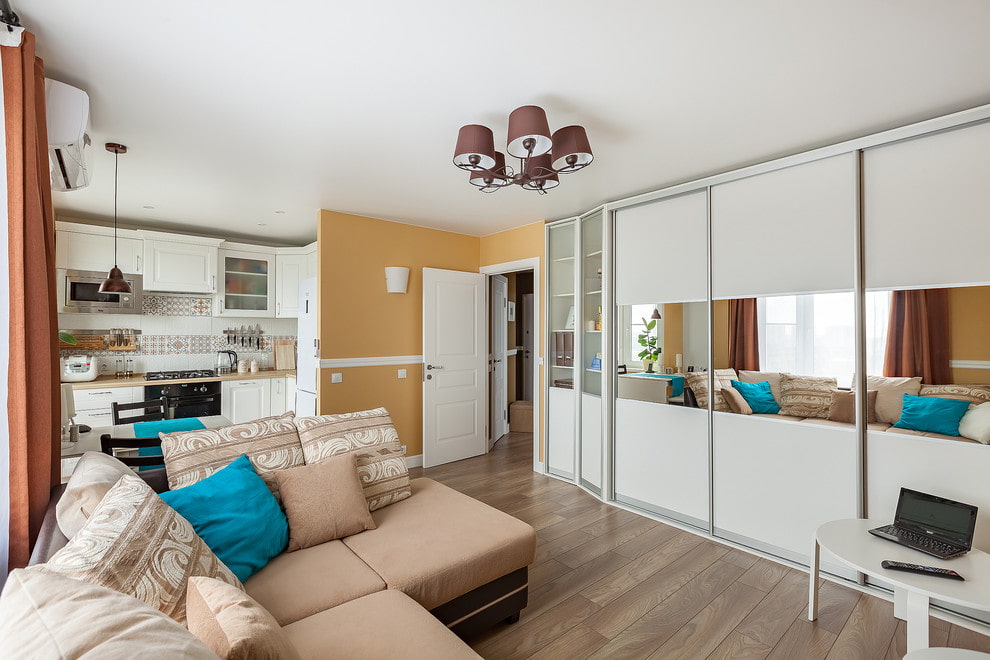 Огледални вложки на вратите на килера