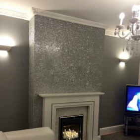 υγρή ταπετσαρία για το εσωτερικό του καθιστικού