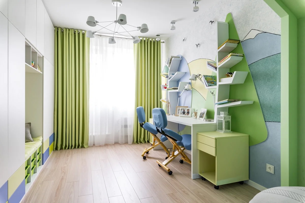 υγρή ταπετσαρία για το εσωτερικό ενός παιδικού δωματίου